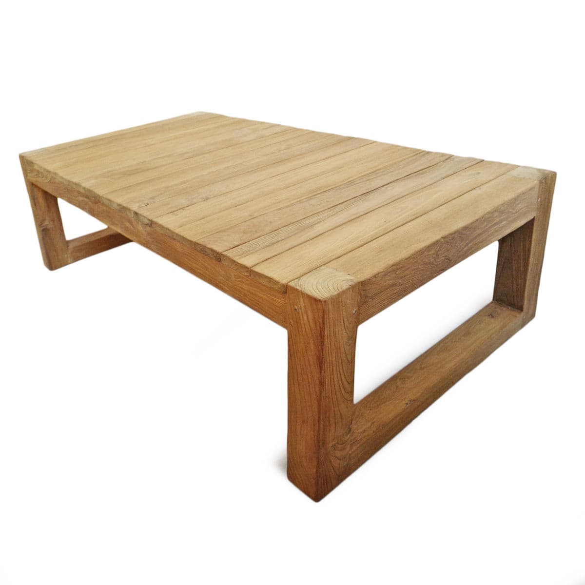 Outdoor Modern Teak Coffee Table - Thumbnail 5