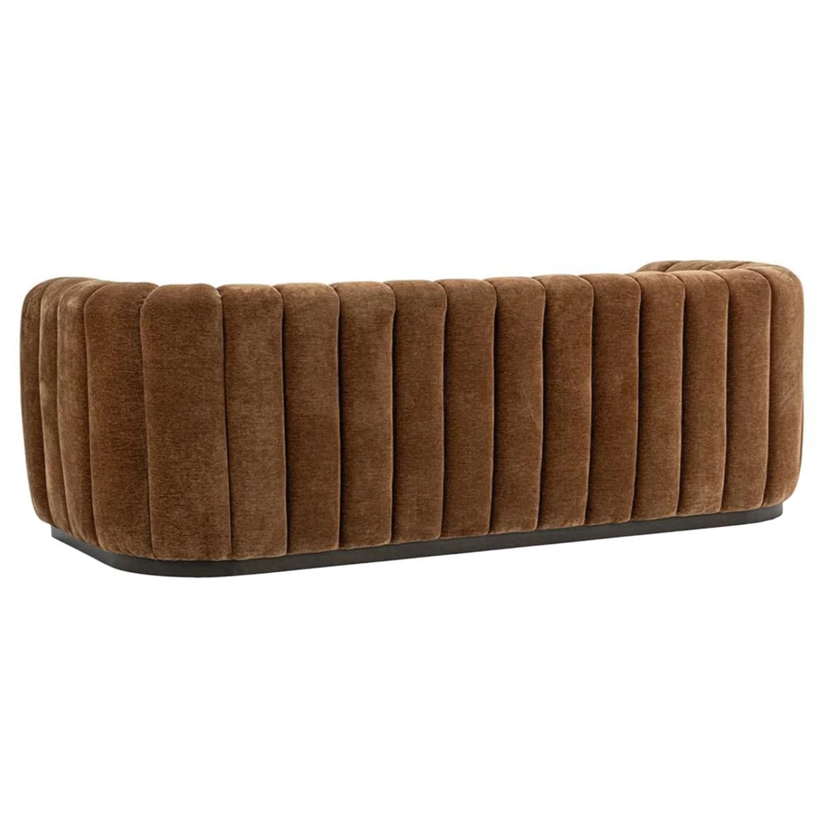 Copper Velvet Tufted Sofa - Thumbnail 5