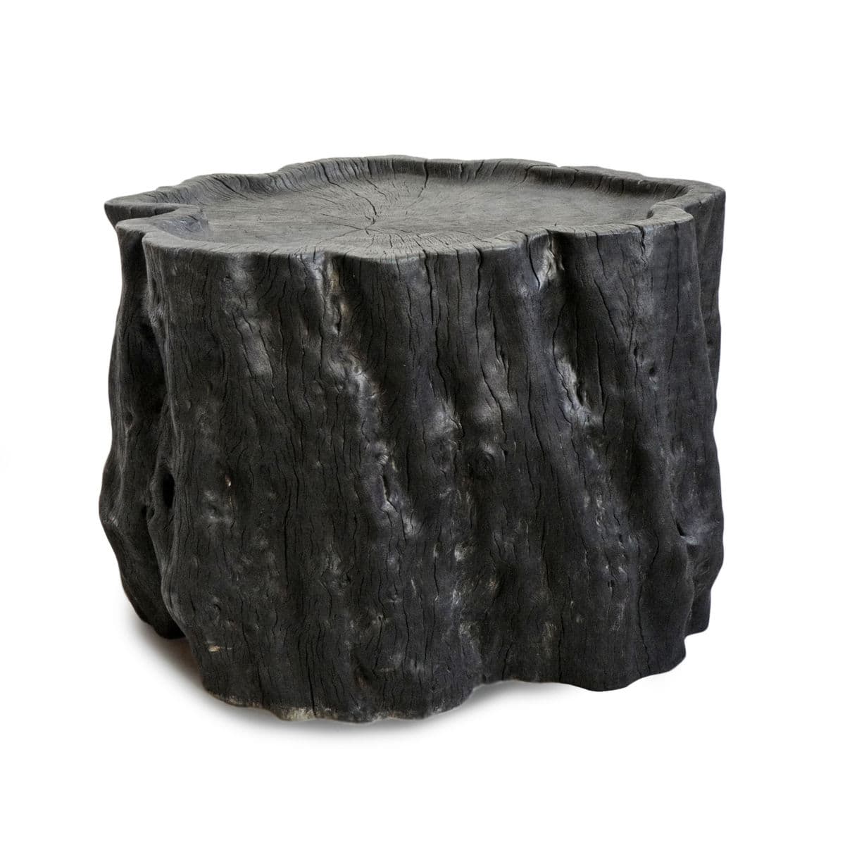 Burnt Ebony Lychee Stump Table - Thumbnail 5