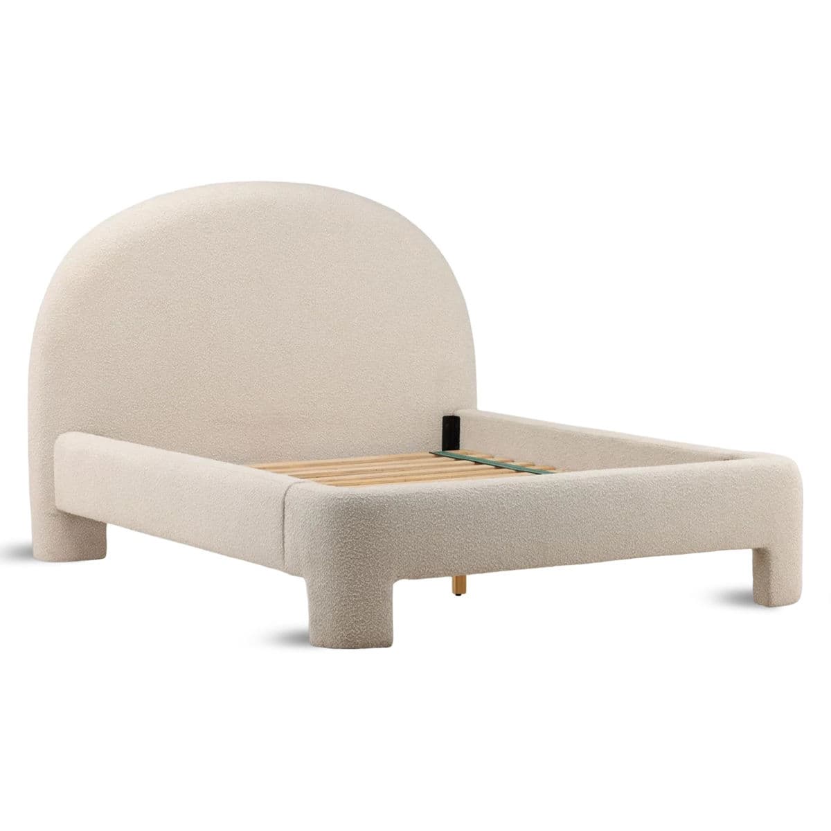 Modern Arch Boucle King Bed - Thumbnail 5