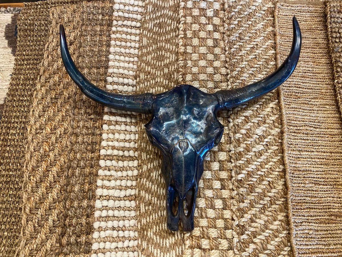 Bronze Cow Skull - Thumbnail 5