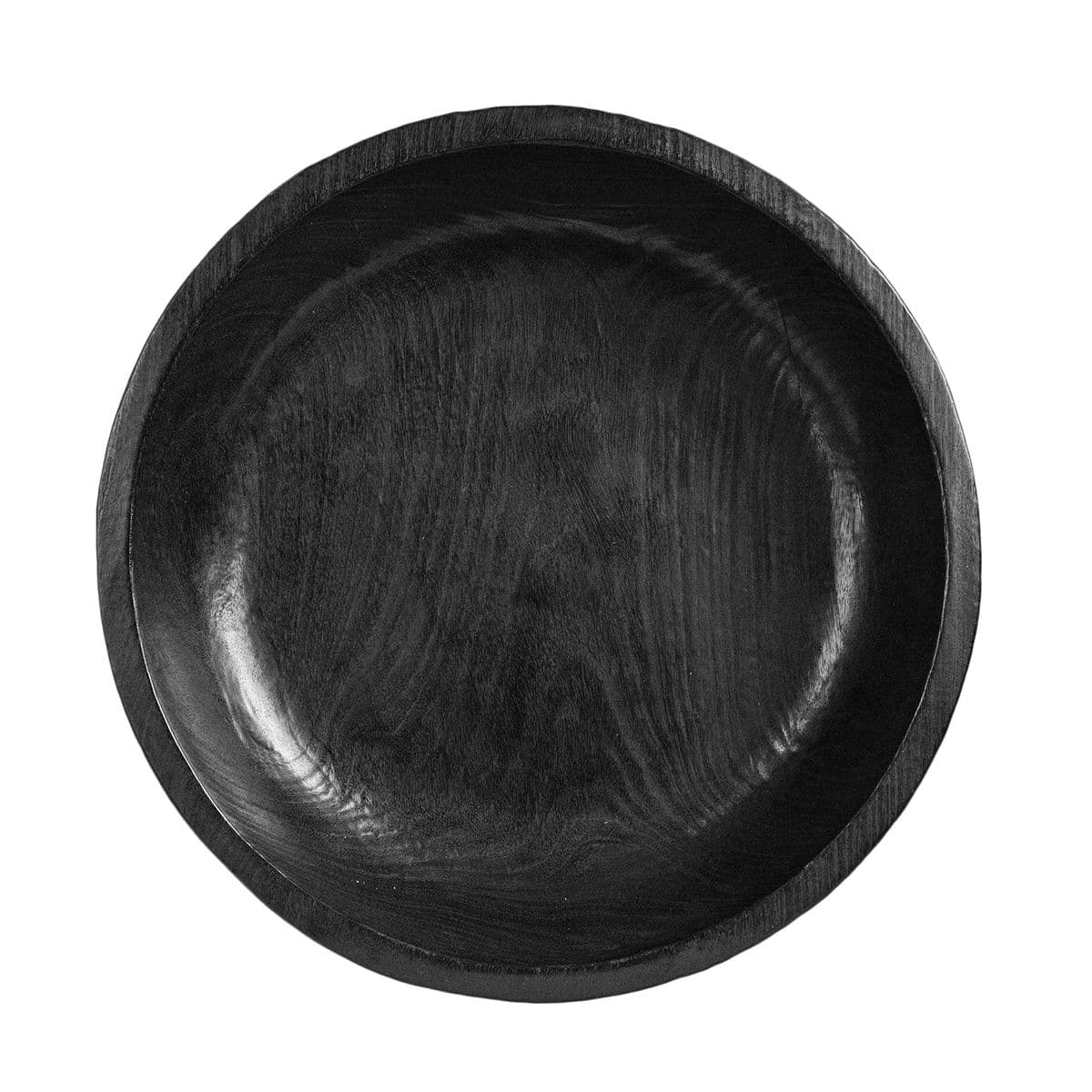 Java Ebony Wood Carved Bowl - Thumbnail 5