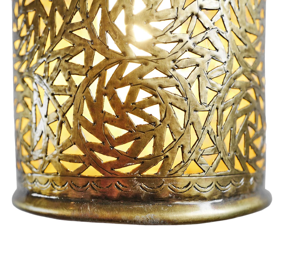 Brass Work Top Hat Pendant Light Medium - Thumbnail 5