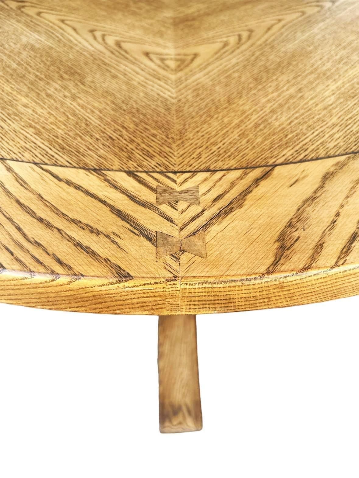 Romweber Viking Oak Table - Vintage Mid 20th Century - Thumbnail 5