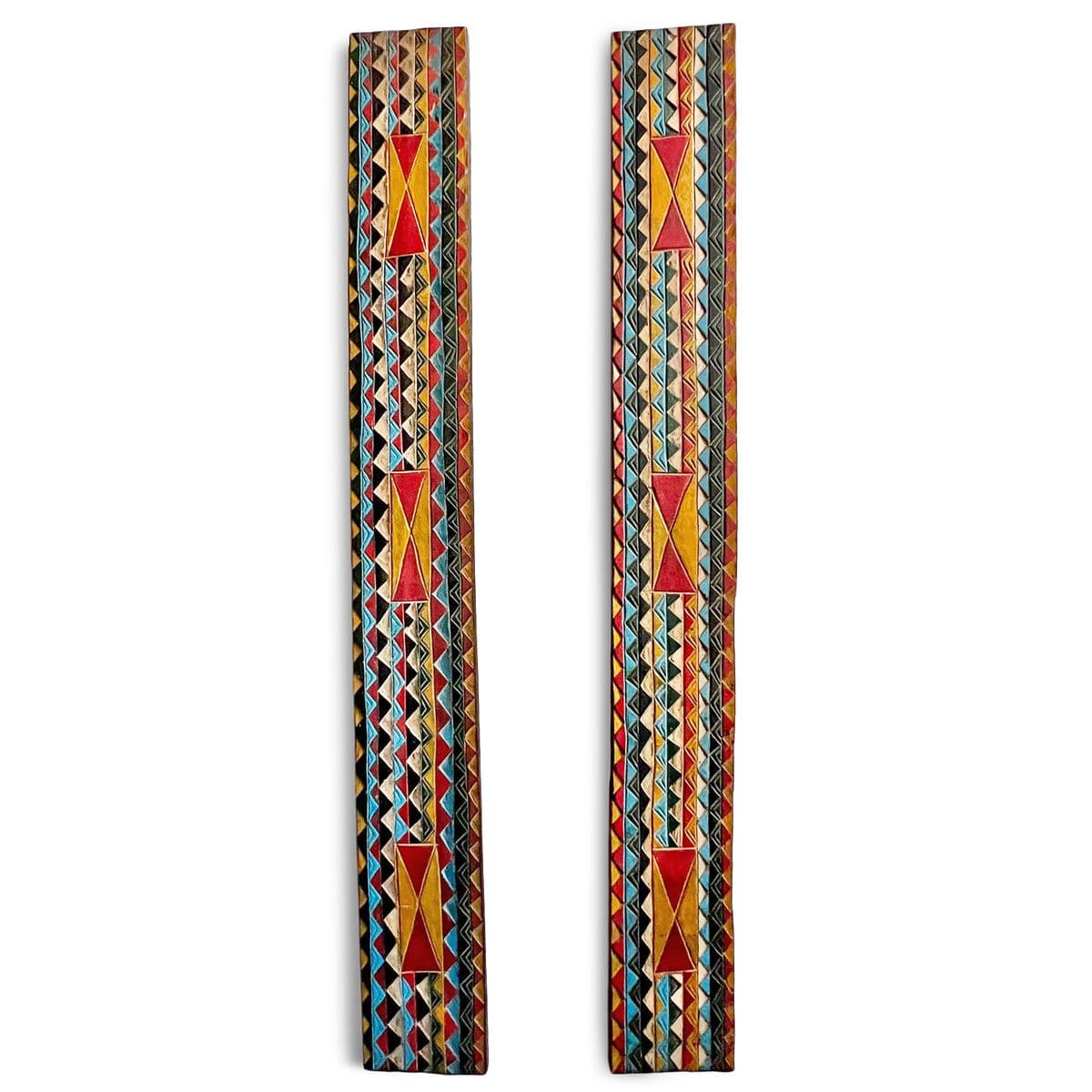 Pair of Vintage Amhara Painted Panels - Thumbnail 5