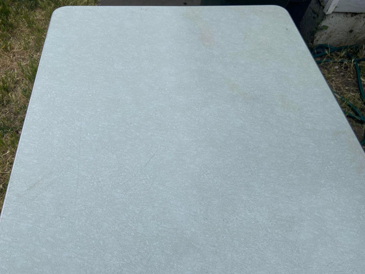 1960s Vintage Mid Century Modern Metal Desk Table - Thumbnail 4