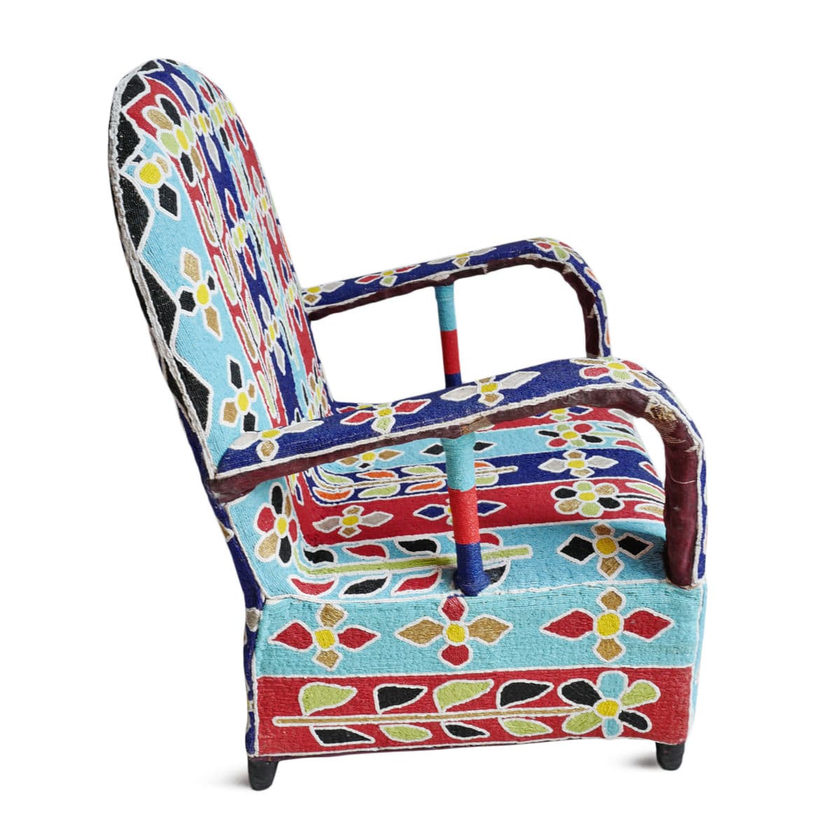 Yoruba Beaded Chair - Thumbnail 5