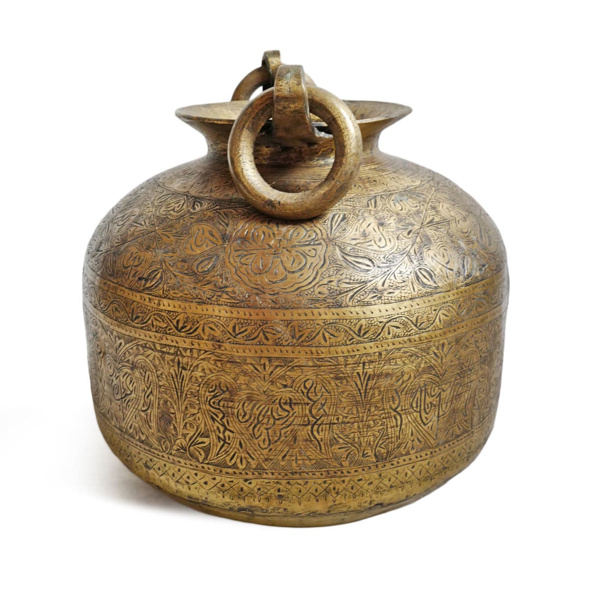 Antique Brass North India Water Vessel - Thumbnail 5