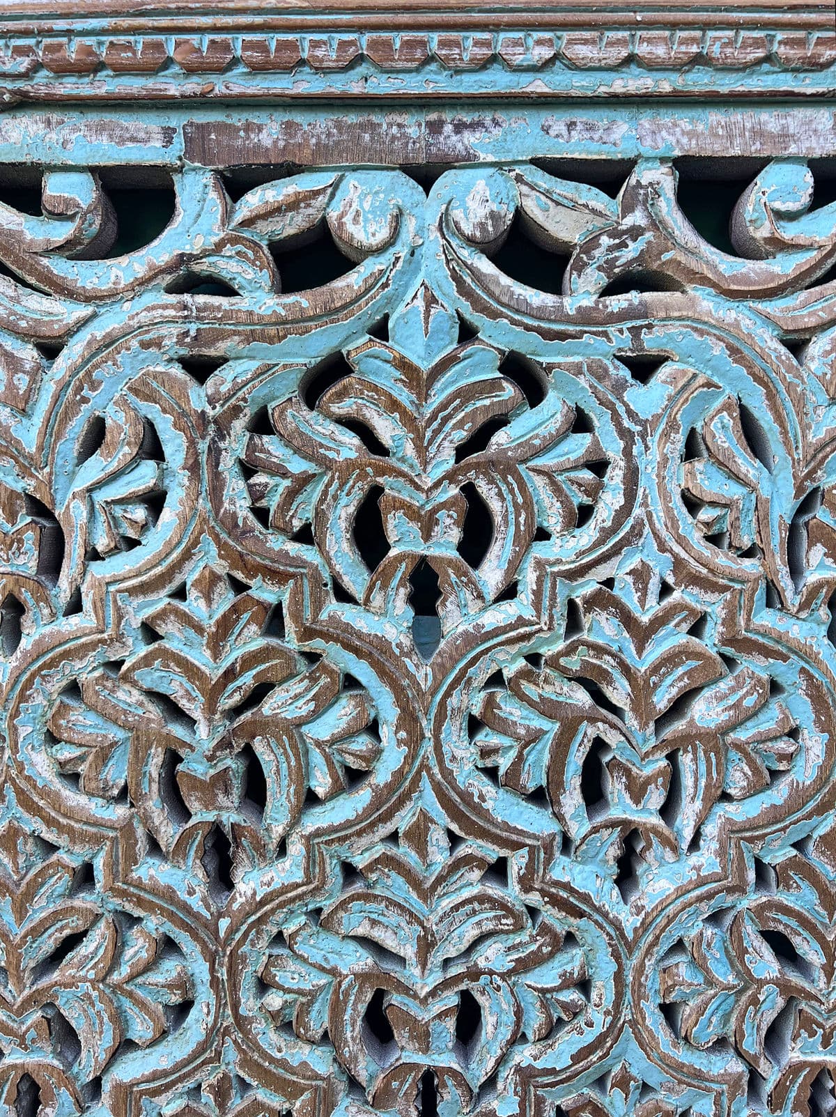 Sky Blue Carved India Panel 60 - Thumbnail 5