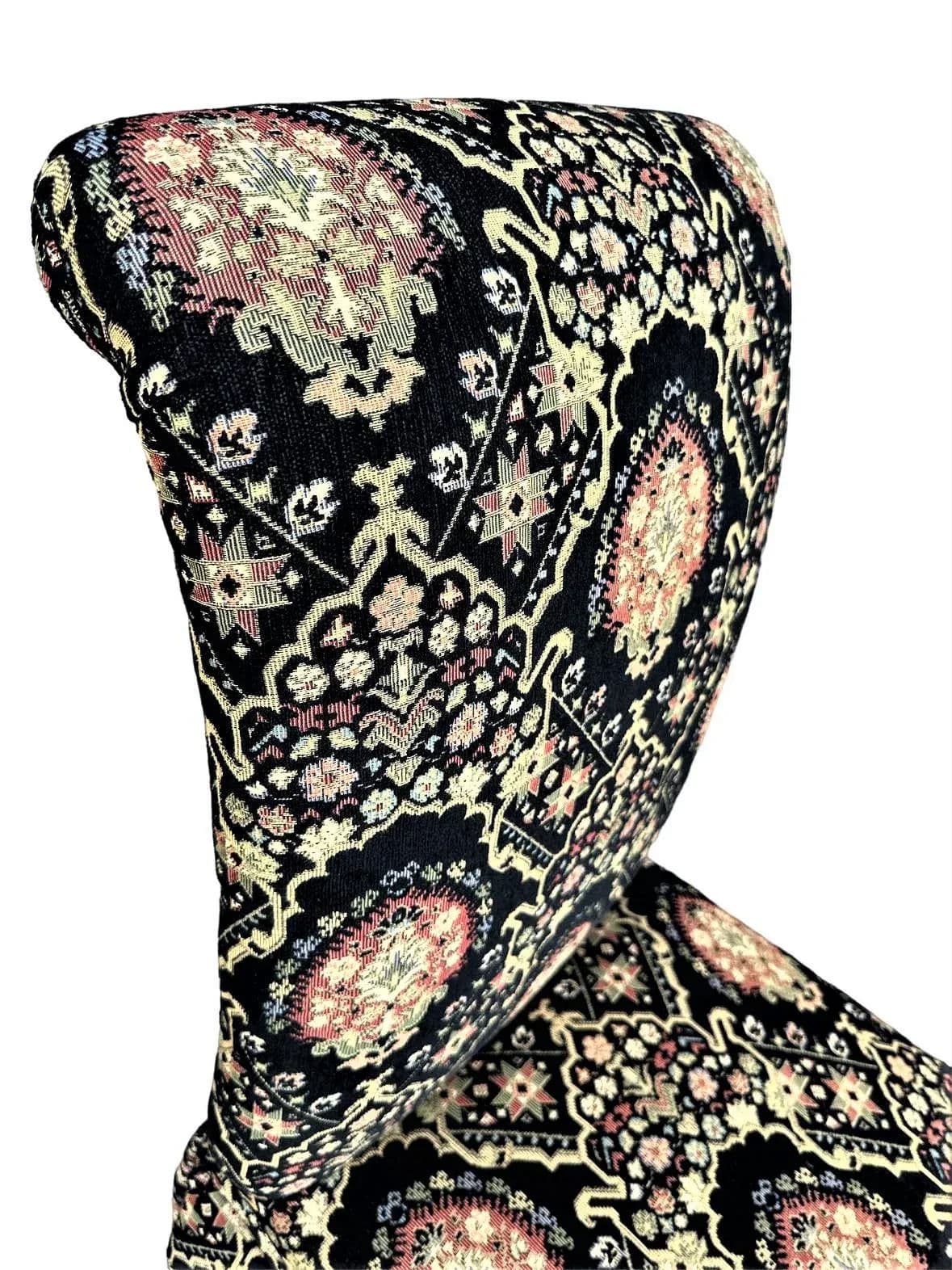 Pair of Spanish and Moorish Style Tapestry Upholstered Accent Chairs - Thumbnail 5