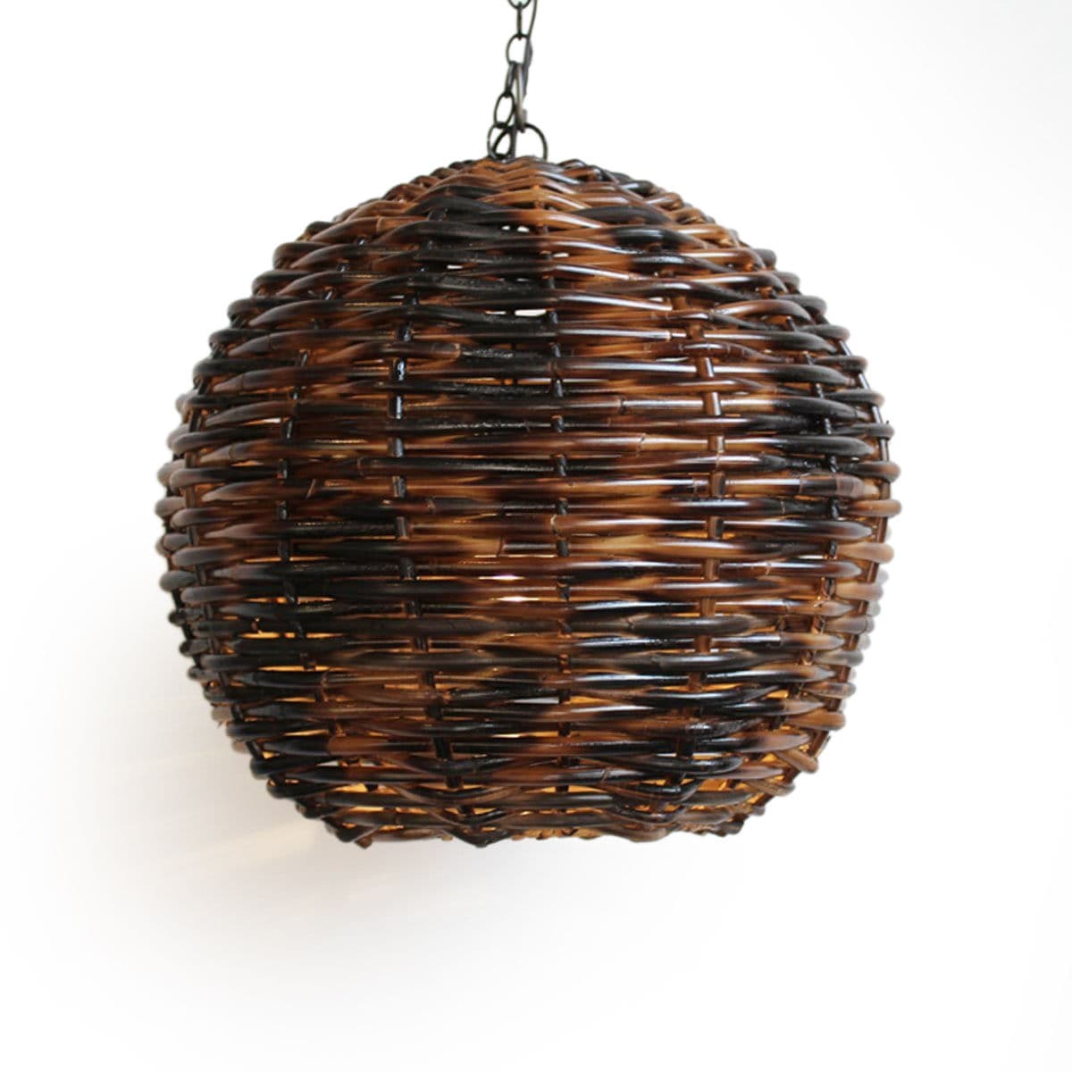 Burnt Bamboo Globe Lantern Small - Thumbnail 5