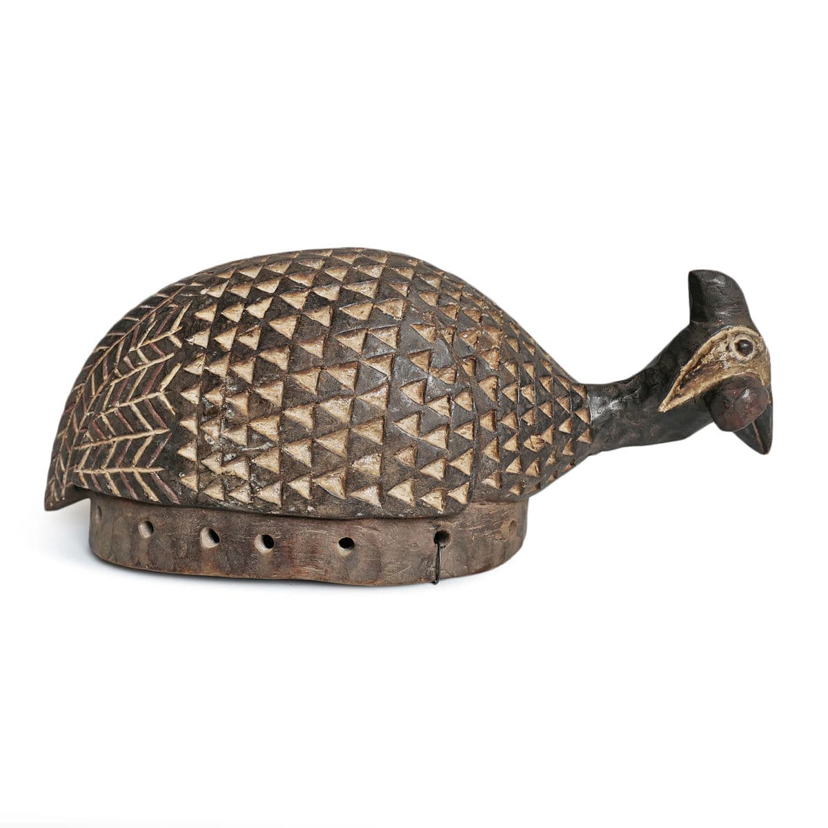 Burkina Faso Guinea Fowl Helmet Mask - Thumbnail 5