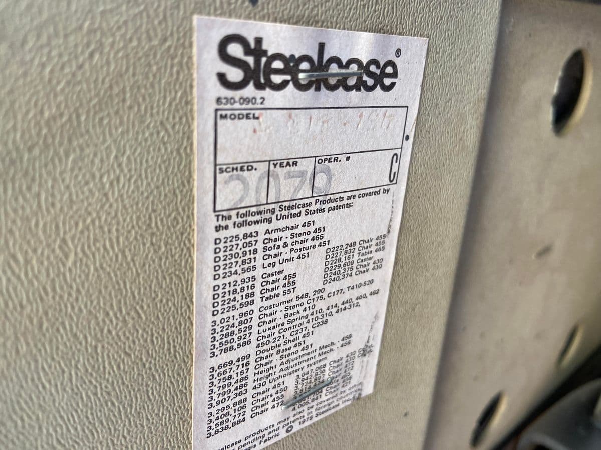 Vintage Steelcase Swivel Desk Chair - Thumbnail 4