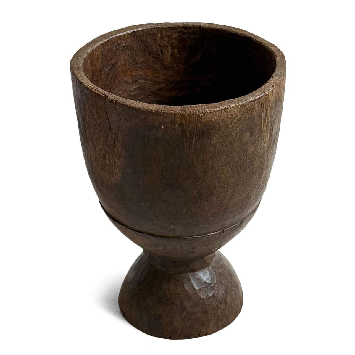 Large Vintage Guinea Wood Pestle Bowl - Thumbnail 5