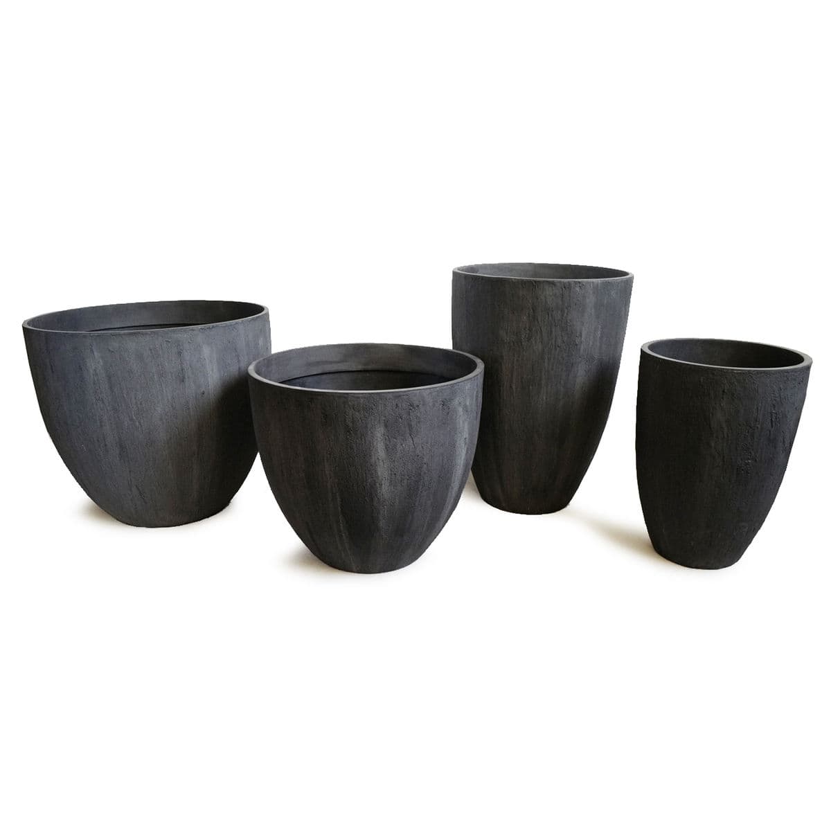 Charcoal Composite Planter Pot Large - Thumbnail 5