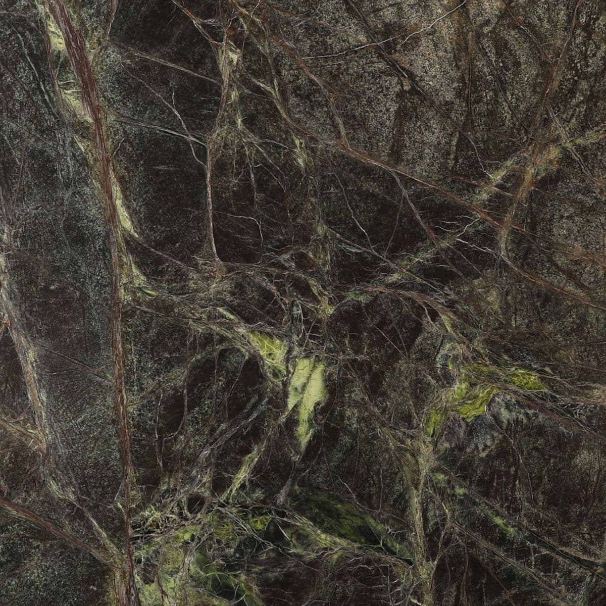 Forest Marble & Brass Finish Bar Cart - Thumbnail 5