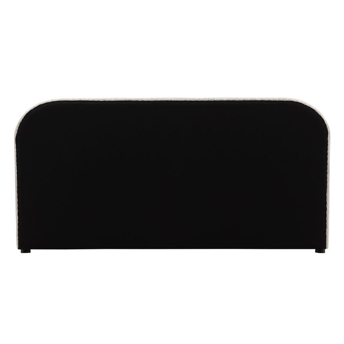 Renfrow Beige Rounded King Bed Frame - Thumbnail 5