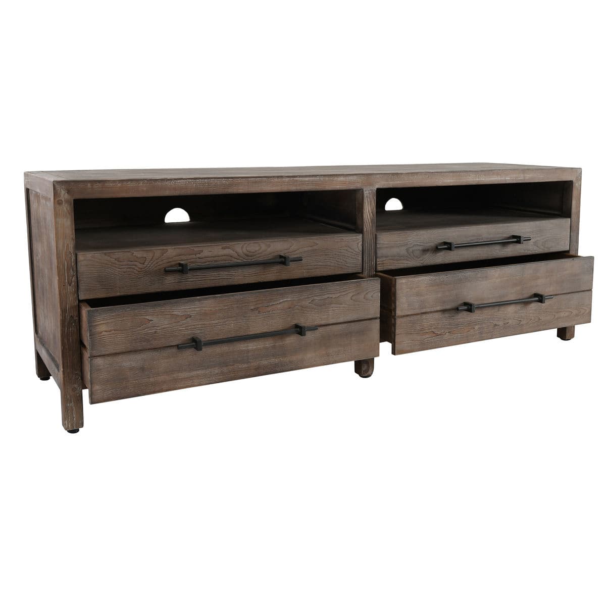 Salvage Barn Wood Media Cabinet - Thumbnail 5