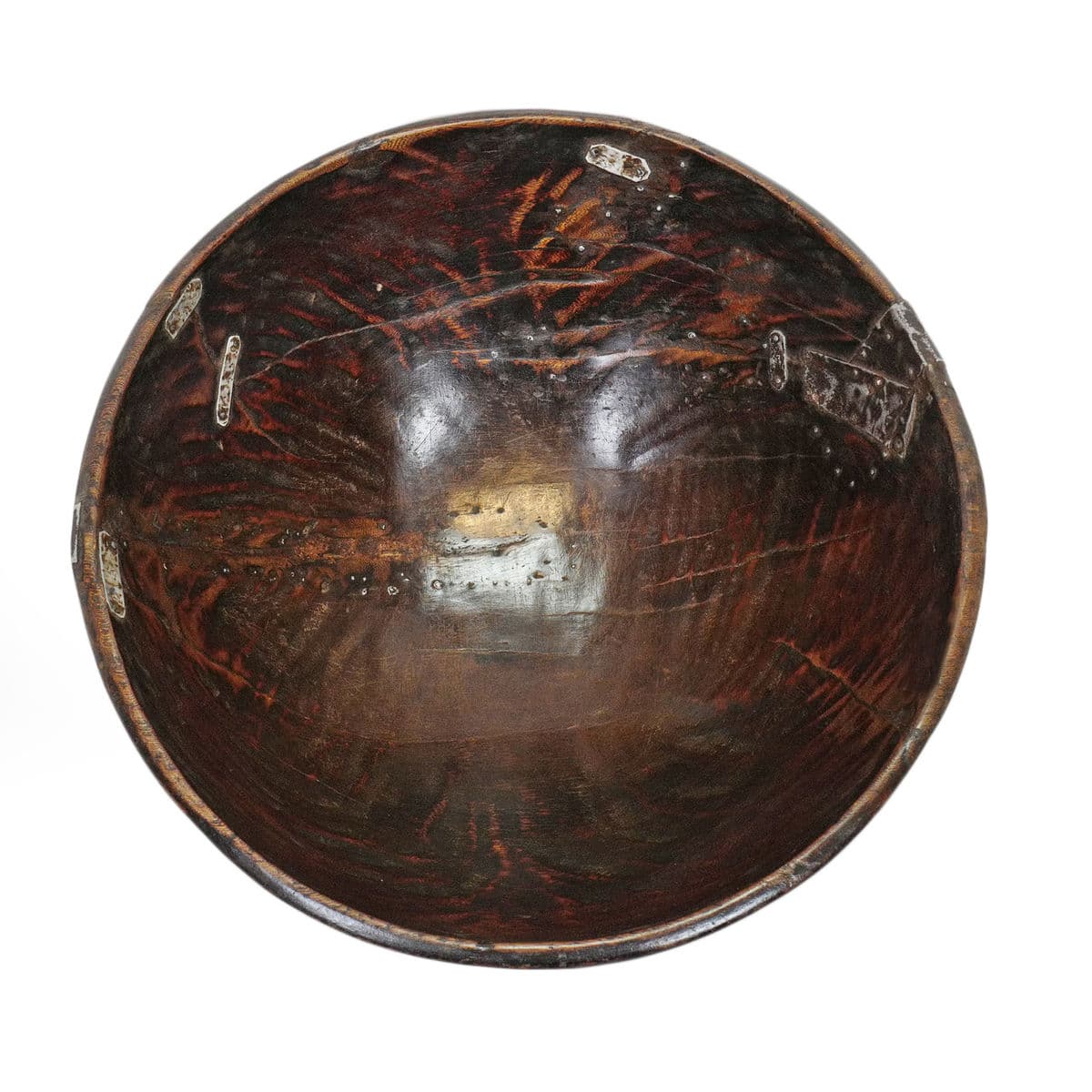 Large Vintage Fulani Wood Bowl - Thumbnail 5