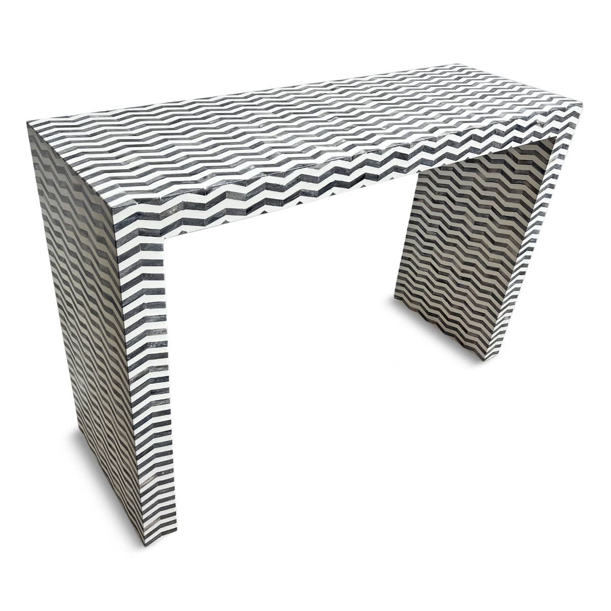Chevron Inlay Console Table - Thumbnail 5