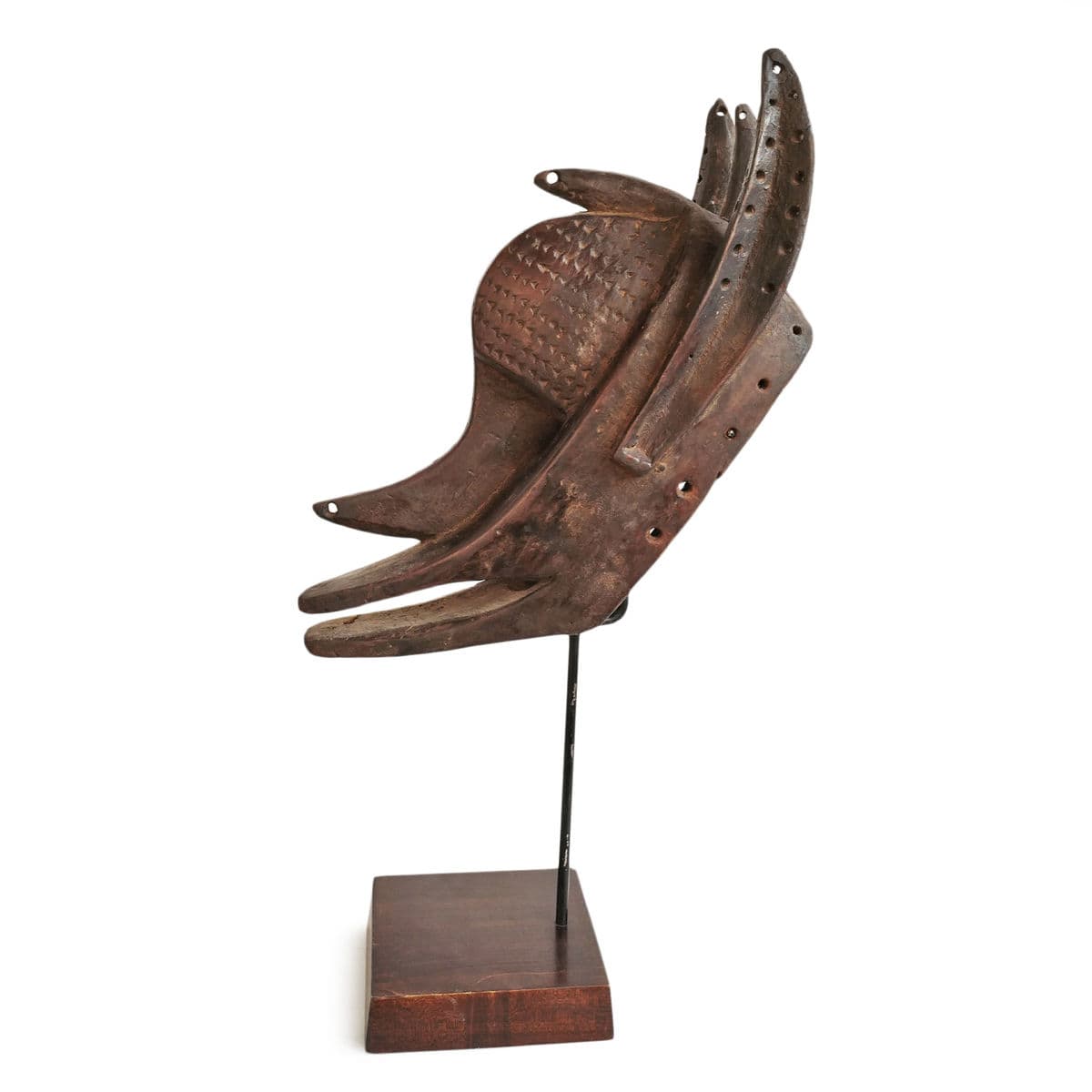 Old Bamana Hyena Mask on Stand - Thumbnail 5