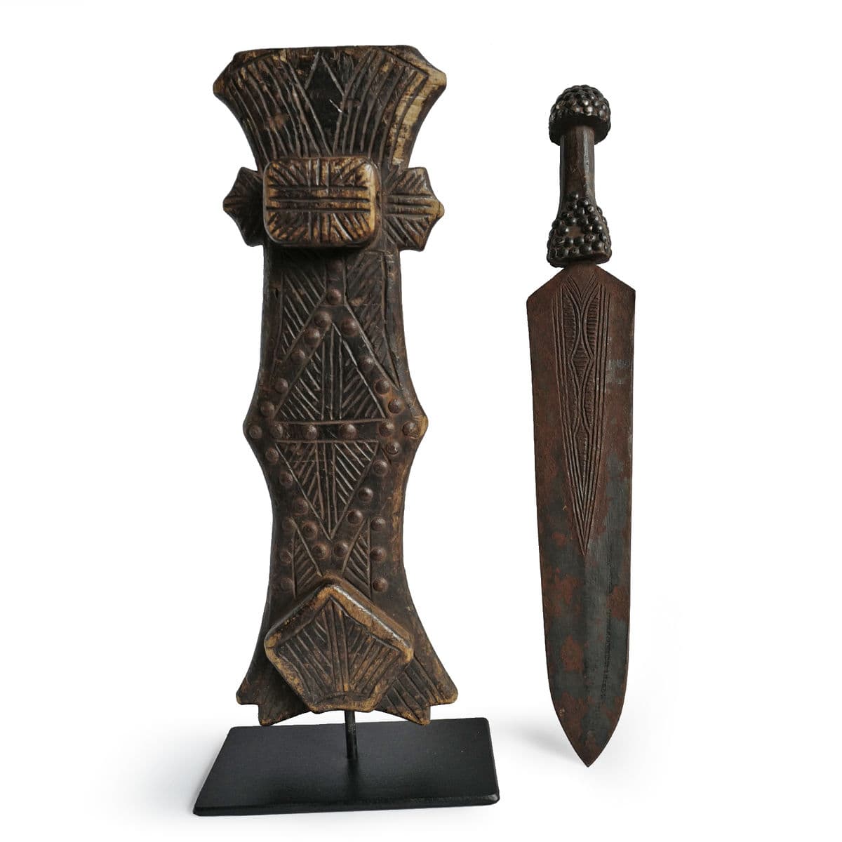 Old Kuba Congo Knife - Thumbnail 5