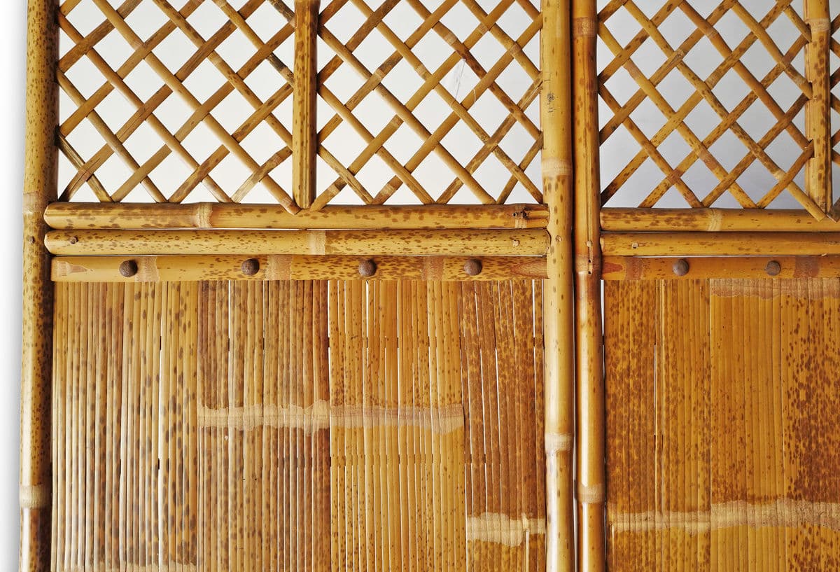 Antique Set of Six Bamboo Screen - Thumbnail 5