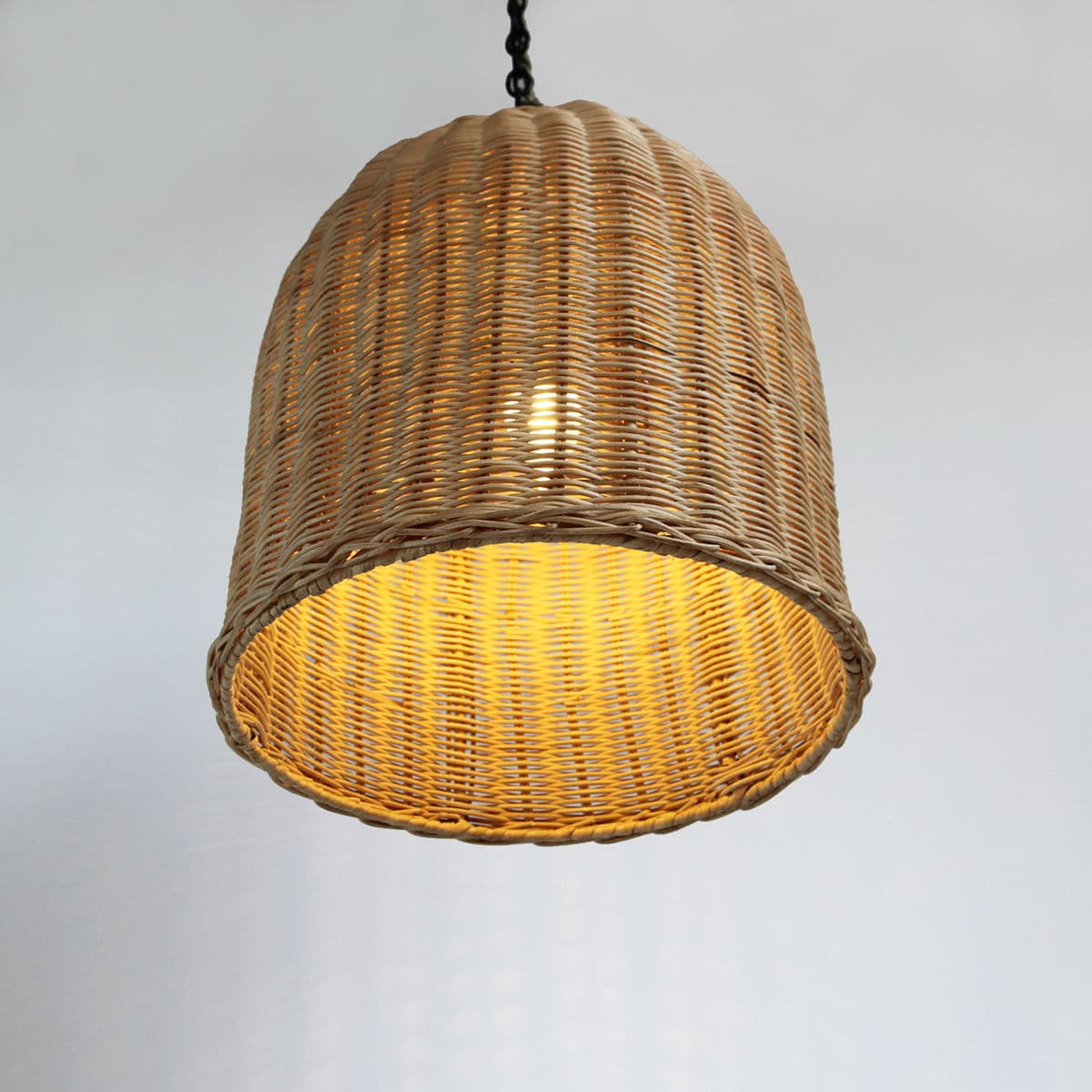 Raw Wicker Dome Lantern Small - Thumbnail 5