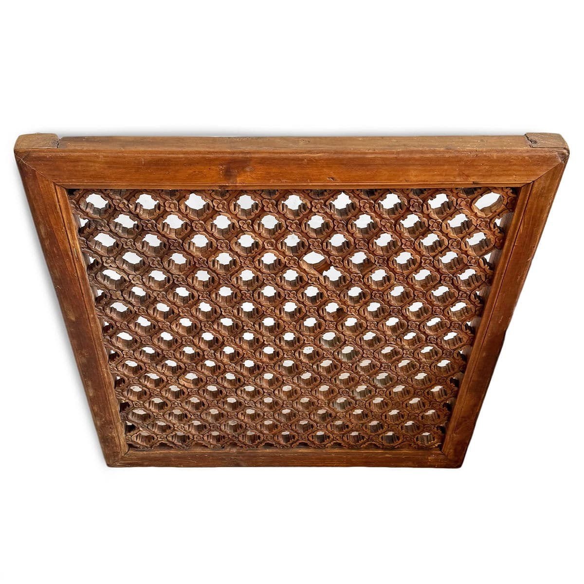 Antique Mongolian Wood Screen Panel - Thumbnail 5