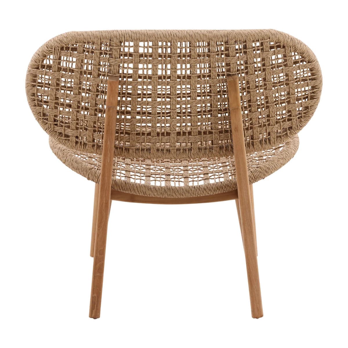 Outdoor Oval Woven Easy Chair - Thumbnail 5