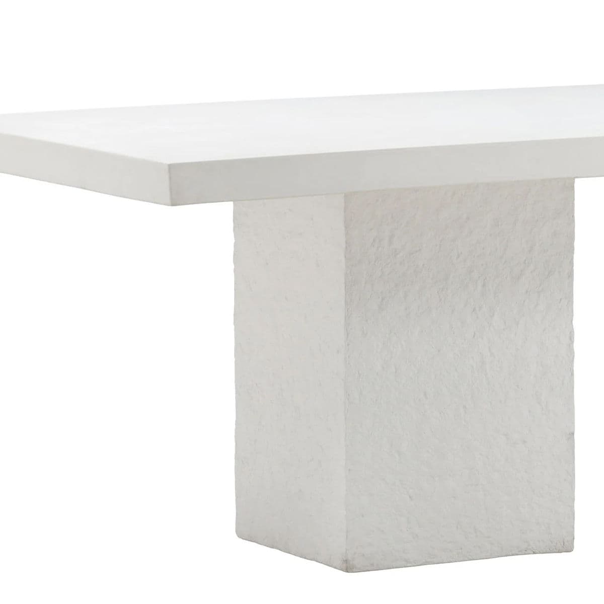 Catalina White Concrete Outdoor Dining Table - Thumbnail 5