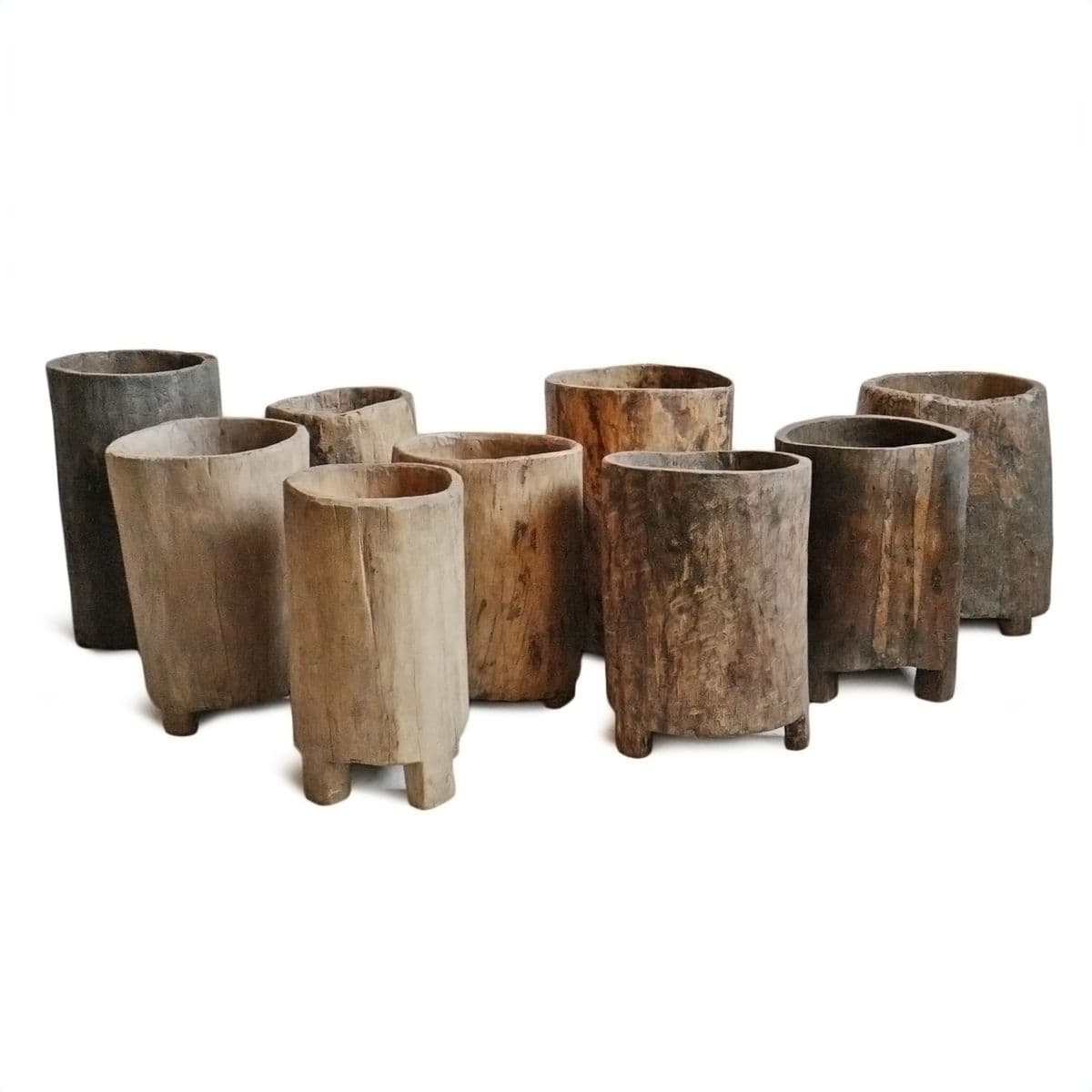 Old Naga Wood Trunk Pot - Thumbnail 5