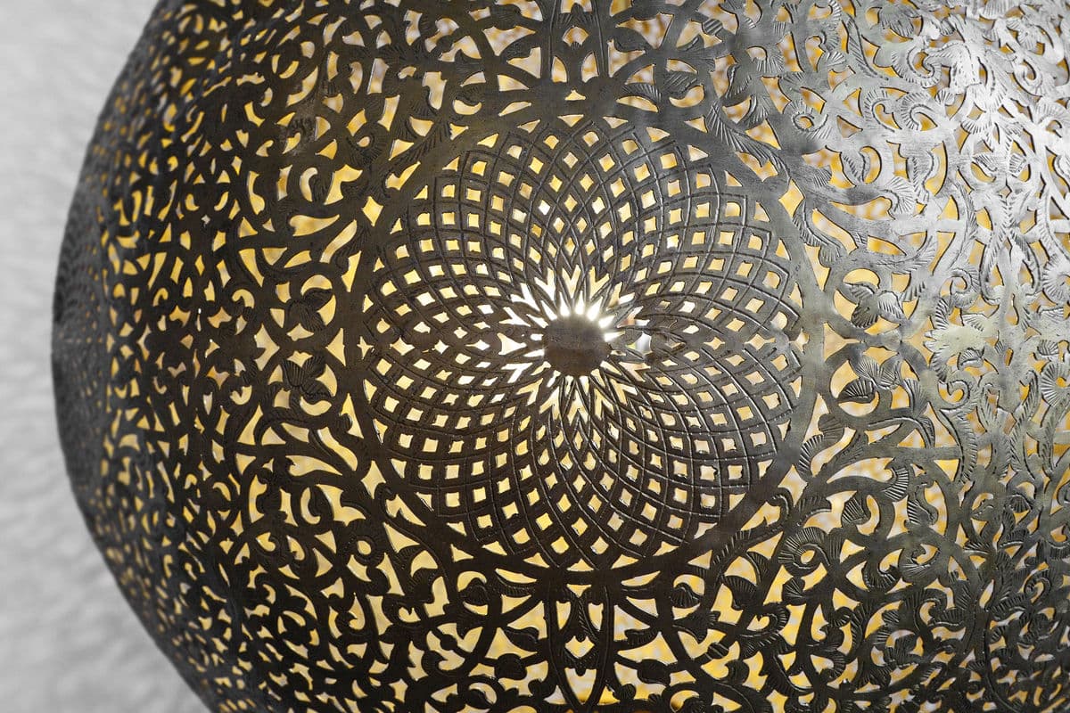 Large Moroccan Manda Brass Chandelier - Thumbnail 5