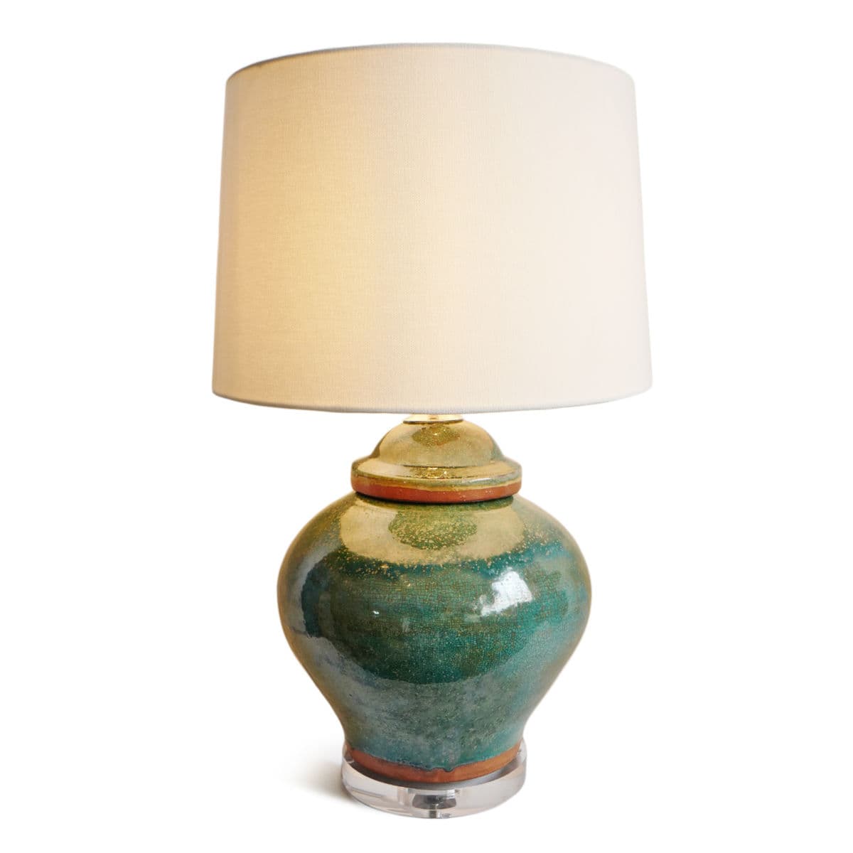 Sea Green Ceramic Table Lamp - Thumbnail 5