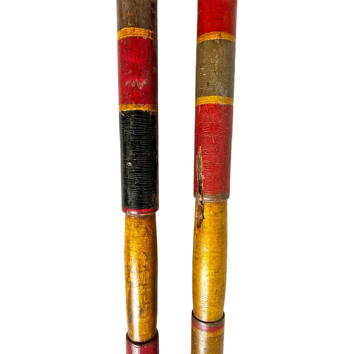 Pair of Antique Painted Wood Police Sticks - Thumbnail 5