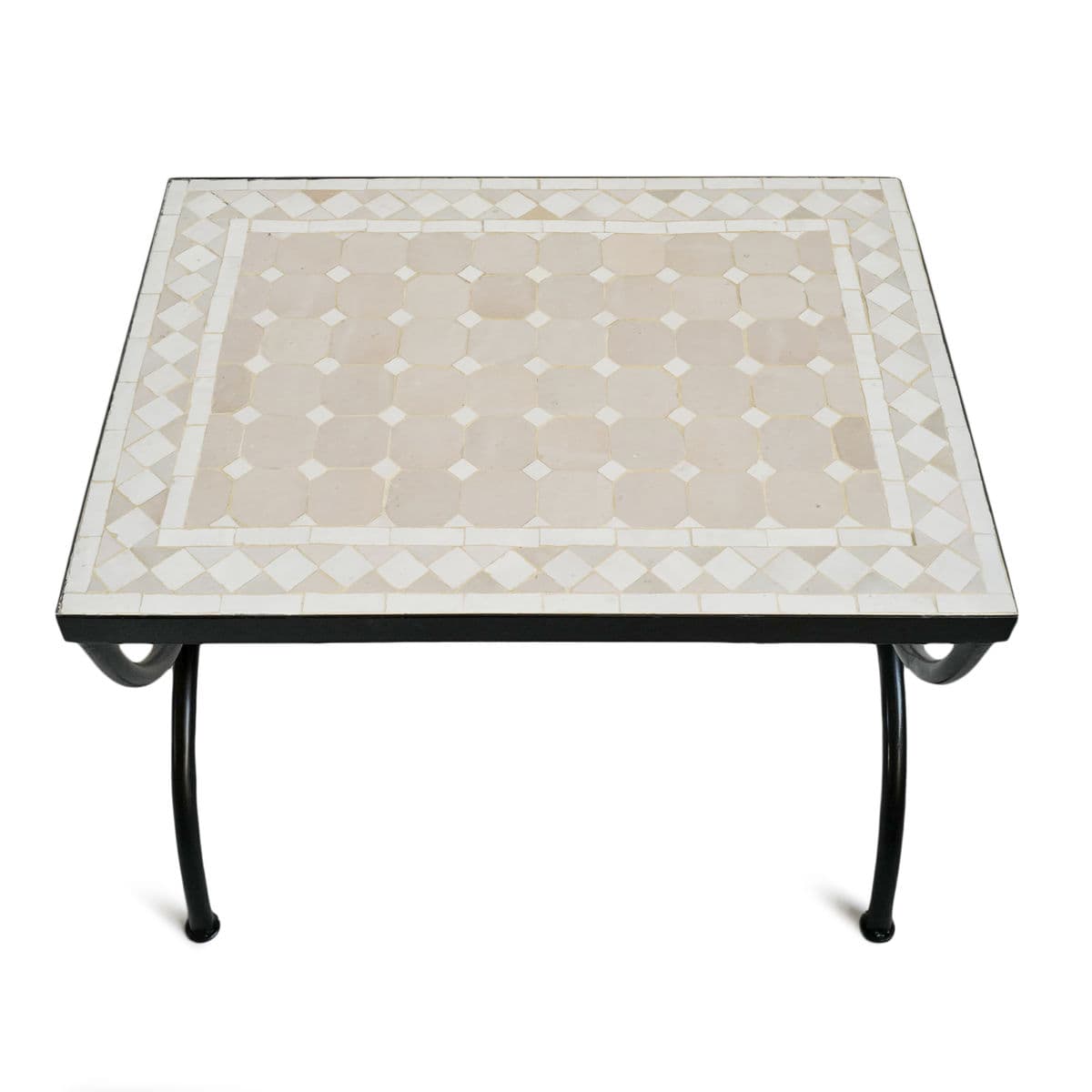 Outdoor Mosaic & Iron Side Table - Thumbnail 5