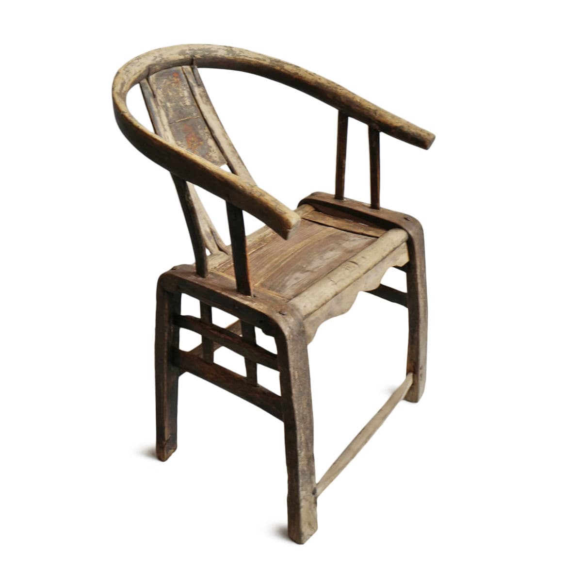 Old Elm Horseshoe Chair - Thumbnail 5