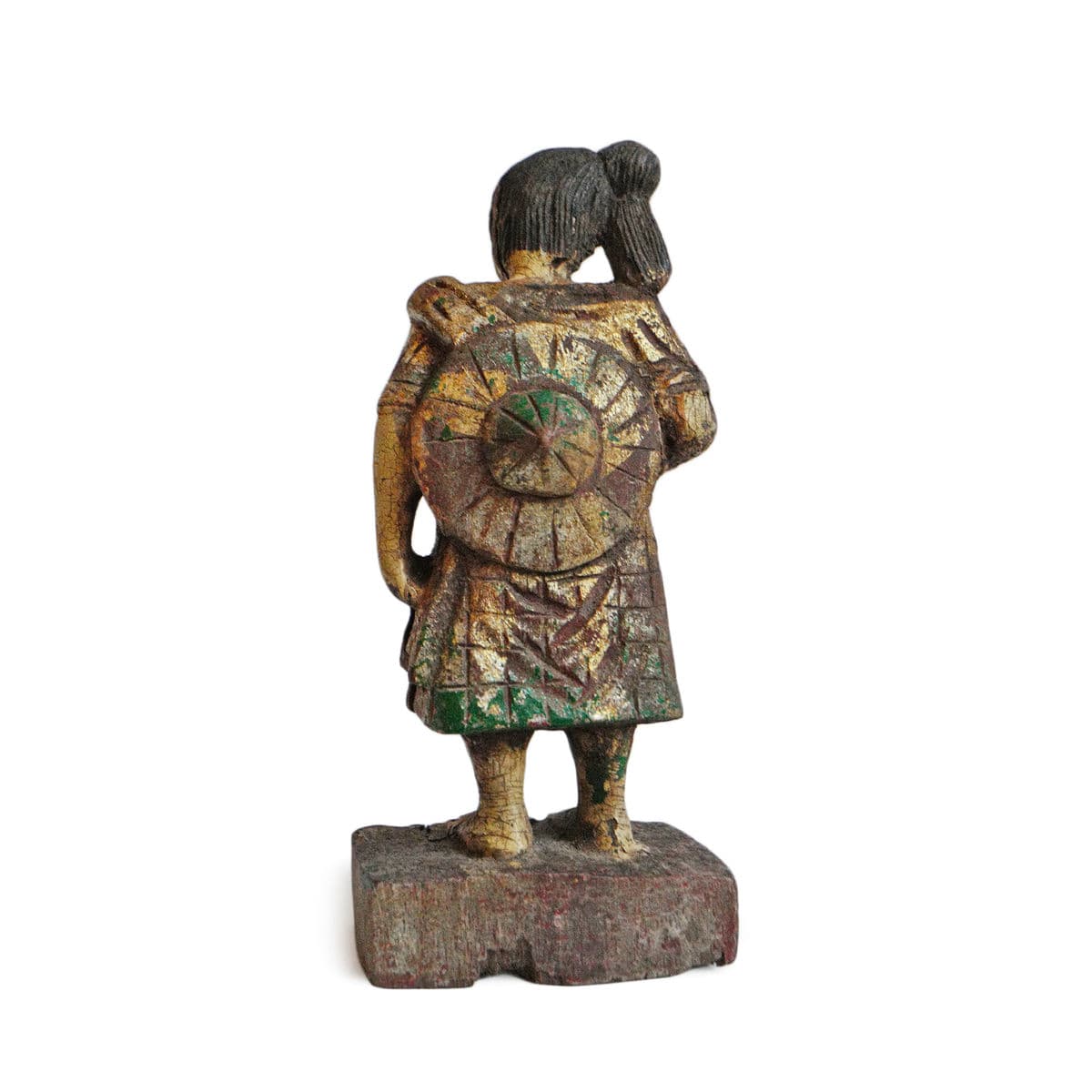 Burmese Nat Female Wood Figure - Thumbnail 5