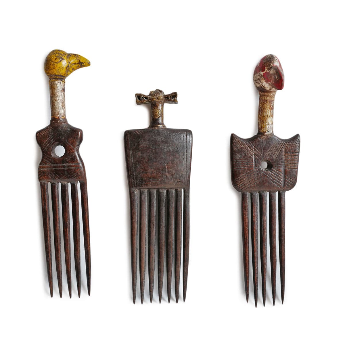 Old Ivory Coast Hair Comb - Thumbnail 5