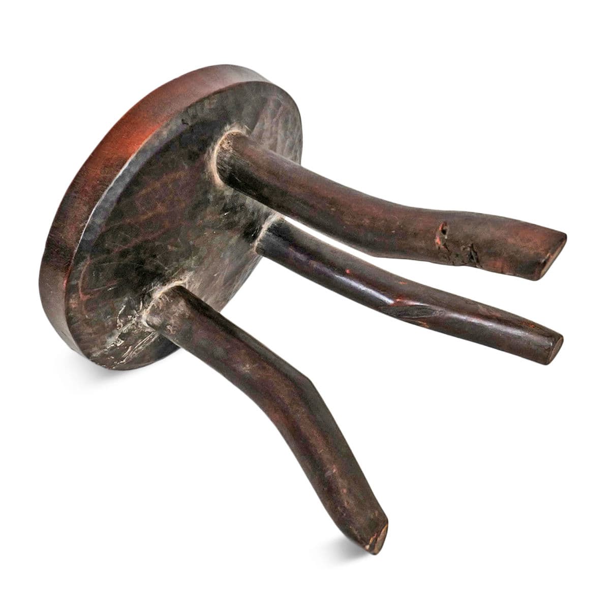 Vintage Luo Sudan Wood Stool - Thumbnail 5