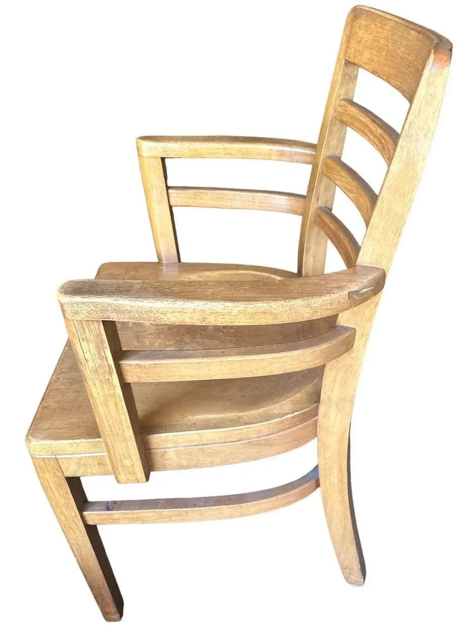 Boling Chair Company Walnut Mid 20th Century Office Chairs - a Pair - Thumbnail 5