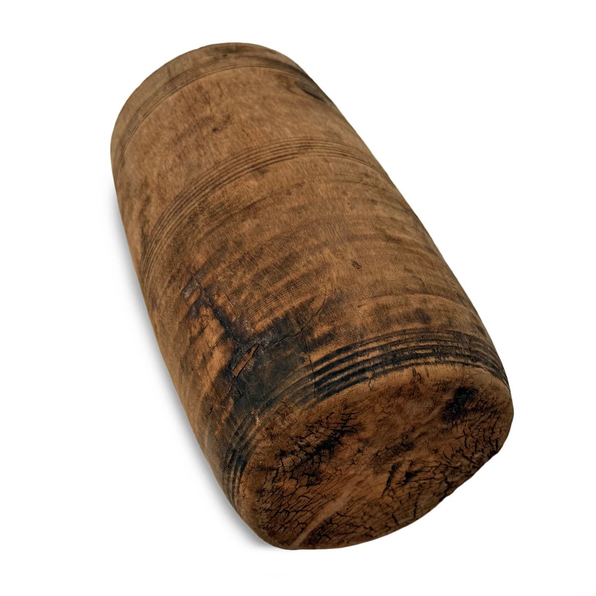 Vintage India Wood Water Pot - Thumbnail 5