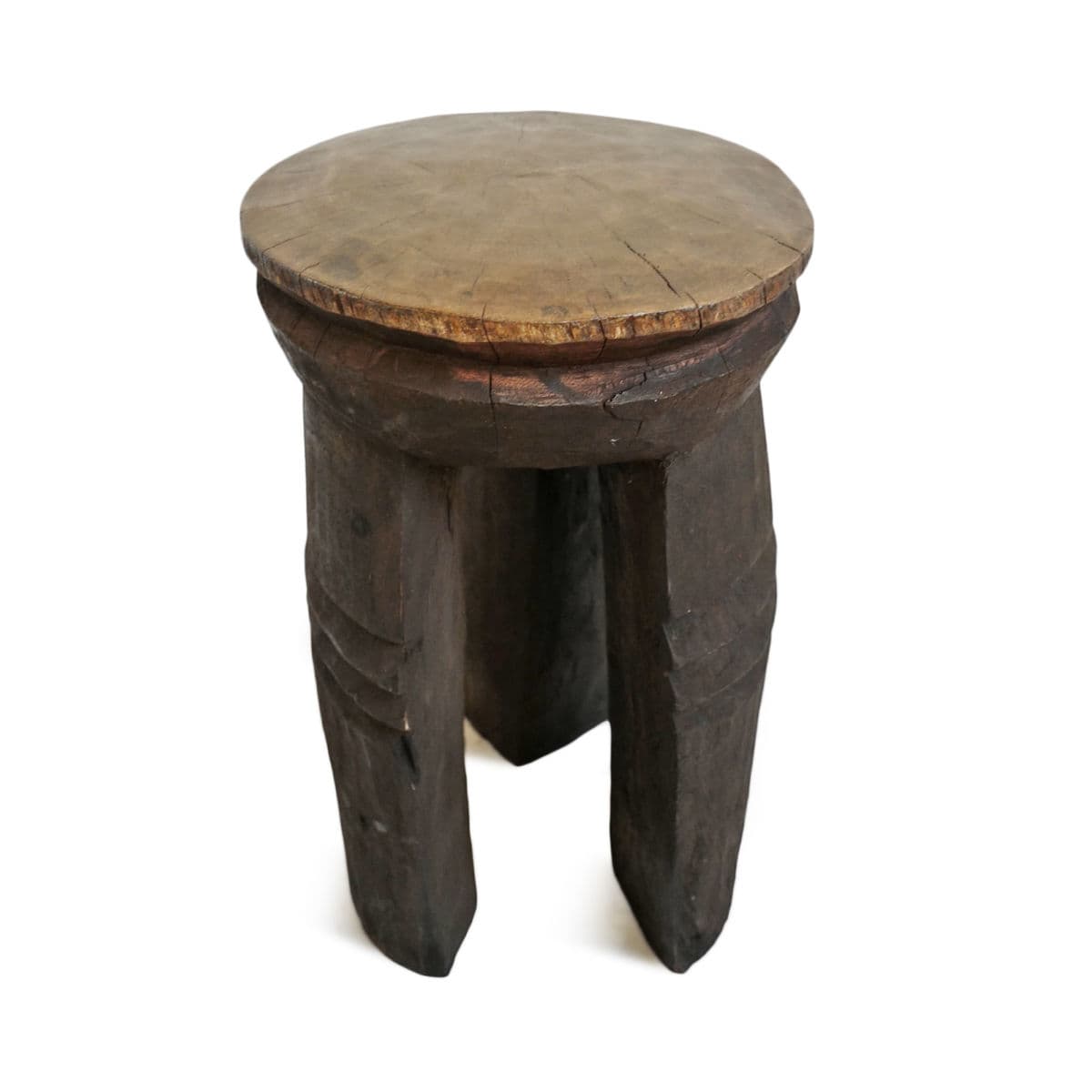 3 Leg Tukara Wood Stool - Thumbnail 5