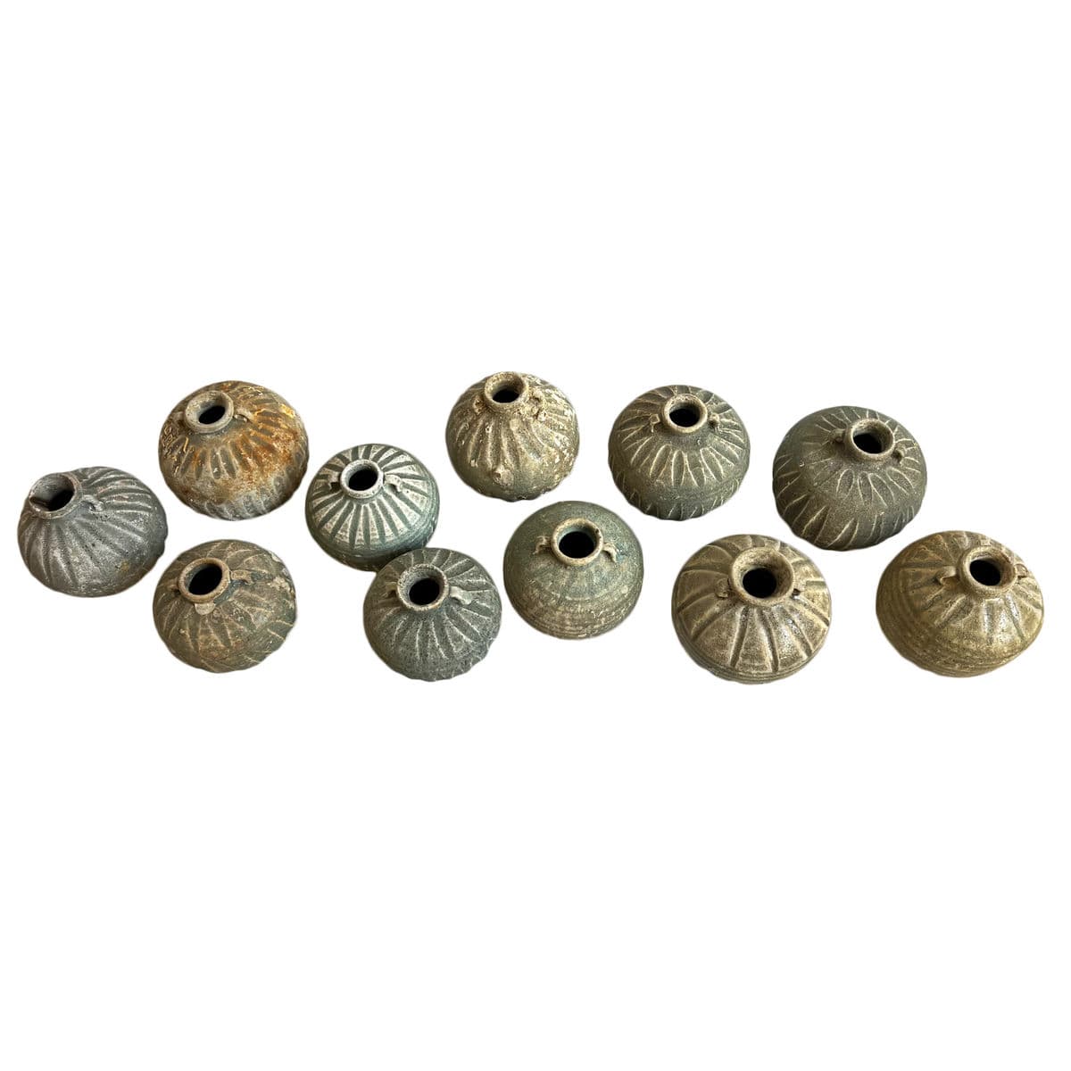 Antique Small Ocean Earthware Pot - Thumbnail 5