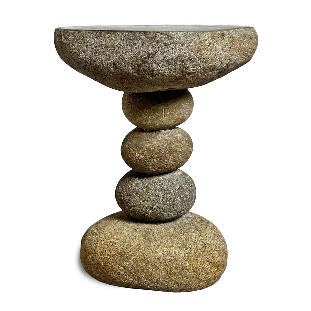 River Rock Stack Side Table Stool - Thumbnail 5
