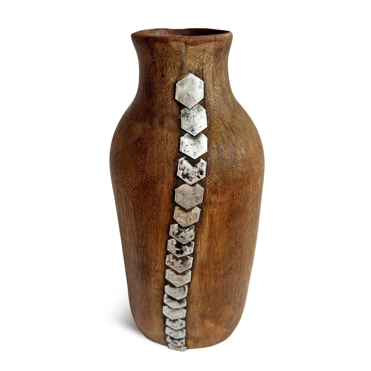 Vintage Tutsi Wood Pot - Thumbnail 5