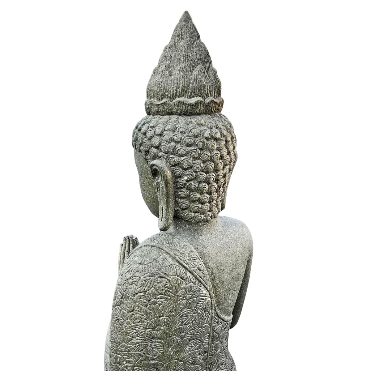 Standing Stone Carved Buddha Statue - Thumbnail 5