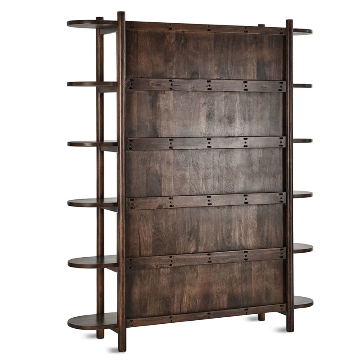 Mid C Espresso Fluted Bookcase - Thumbnail 5