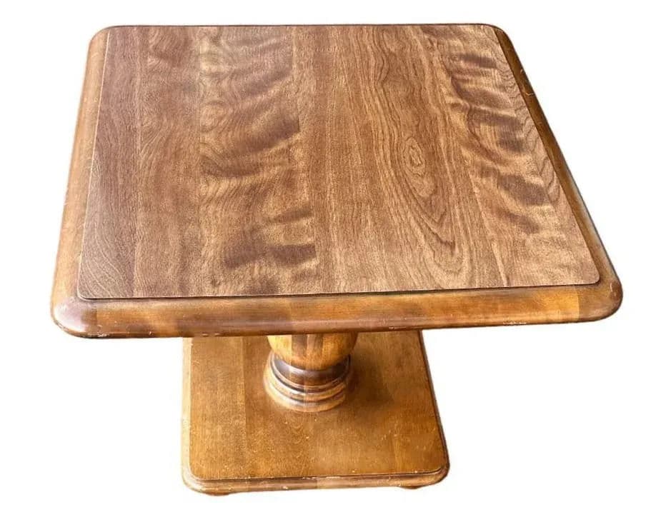 Ethan Allen Vintage Hard Rock Maple Side Table - Thumbnail 5