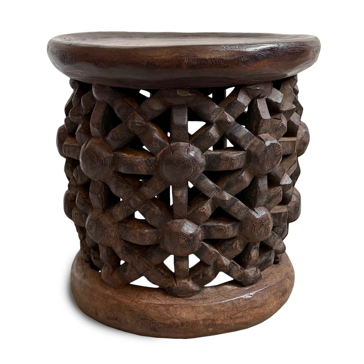 Vintage Bamileke Stool Table - Thumbnail 5